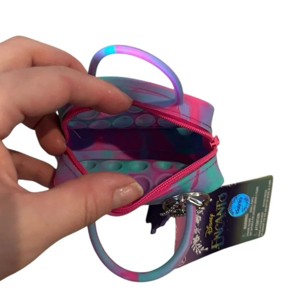 NWT Disney Encanto Claire's Mini Pop It Purse Pink Purple Green Silicone